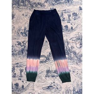 BEAUTIFUL Wildfox Women's French Terry Relaxed Fit Tie-Dye Jogger Sweatpants siz